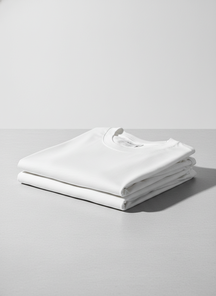 Heritage White Organic Cotton Tee